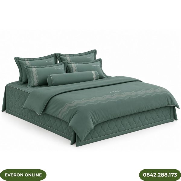 Bộ ga phủ bốn mùa Everon ESB26010 Gợn sóng biếc Bamboo
