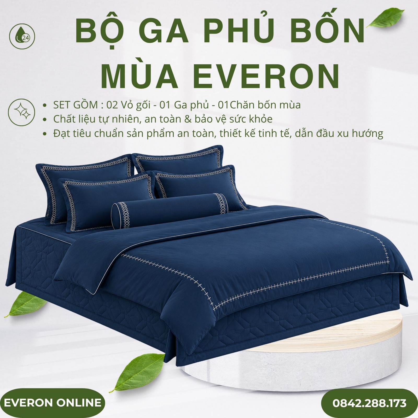 Bộ ga phủ bốn mùa Everon ESM25023 Nét khiêm tốn Modal Cotton BST Khu vườn tinh hoa Bộ ga phủ bốn mùa Everon ESM25023 Nét khiêm tốn Modal Cotton BST Khu vườn tinh hoa