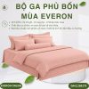 Bộ ga phủ bốn mùa Everon ESMOC27008 Blush Modal Cotton BST Những mảnh êm