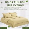 Bộ ga phủ bốn mùa Everon EST25040 Cánh hoa vàng Tencel BST Ever-on