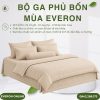 Bộ ga phủ bốn mùa Everon ESTJ26008 Herringbone Tencel Jacquard BST Đơm hoa