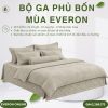 Bộ ga phủ bốn mùa Everon ESTJ27020 Lilac Tencel Jacquard BST Những mảnh êm