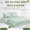 Bộ ga phủ bốn mùa Everon ESTMC26001 ngọc thanh liễu Tencel Modal Cotton BST Đơm hoa