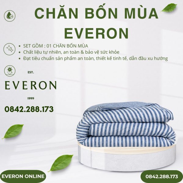 Chăn bốn mùa EPBC25014 Nét đương thời Bamboo BST Chân trời mới