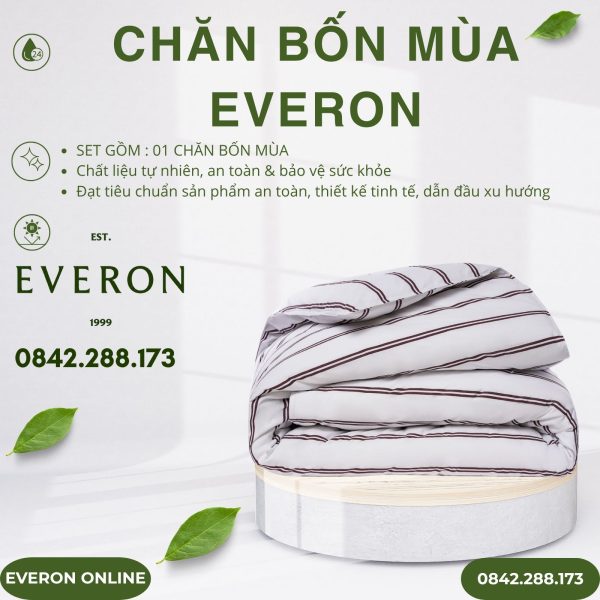 Chăn bốn mùa EPC25035 Đường song song Cotton BST Ever-on