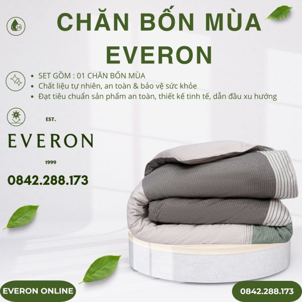 Chăn bốn mùa EPM25043 dải màu mạnh mẽ Modal Cotton BST Ever-on