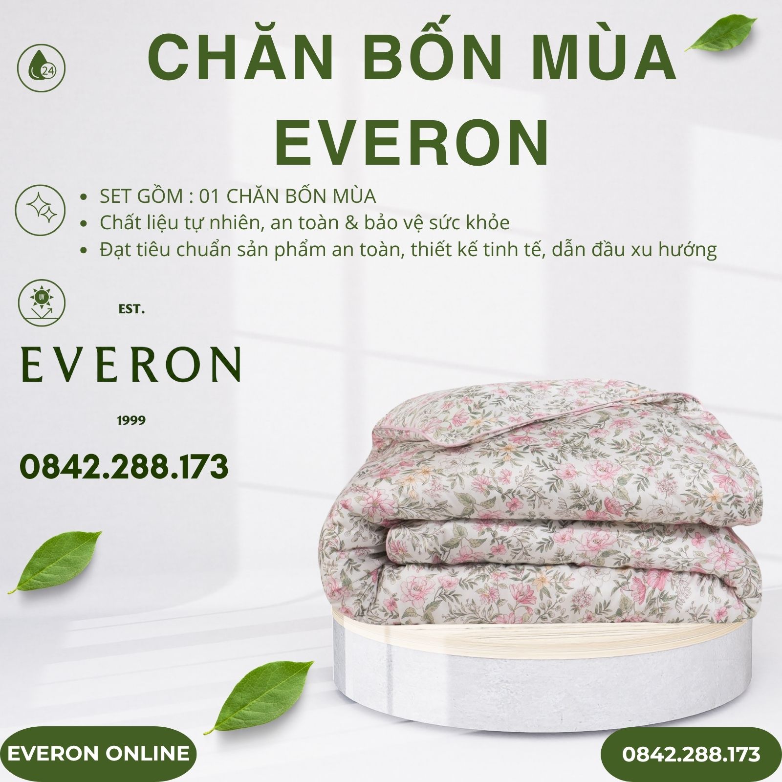 Chăn bốn mùa EPM2509 vũ điệu hoa Modal Cotton BST Chân trời mới Chăn bốn mùa EPM2509 vũ điệu hoa Modal Cotton BST Chân trời mới