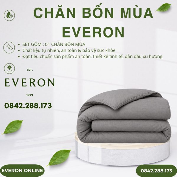 Chăn bốn mùa Everon BPC703 Melange Cotton BST Basic
