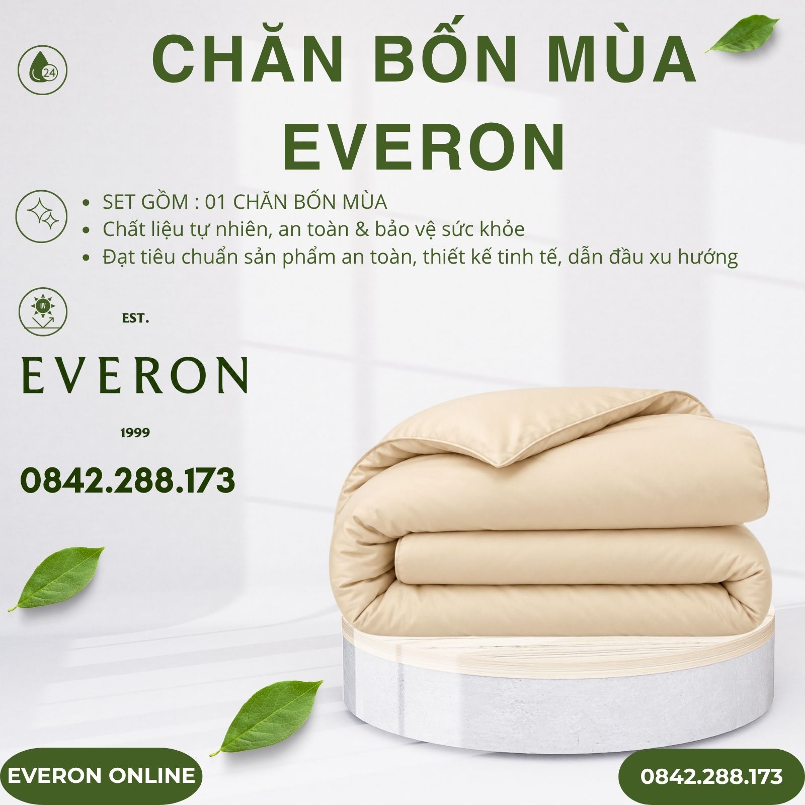Chăn bốn mùa Everon BSL712 Sandy Lyocell Twill BST Basic Chăn bốn mùa Everon BSL712 Sandy Lyocell Twill BST Basic
