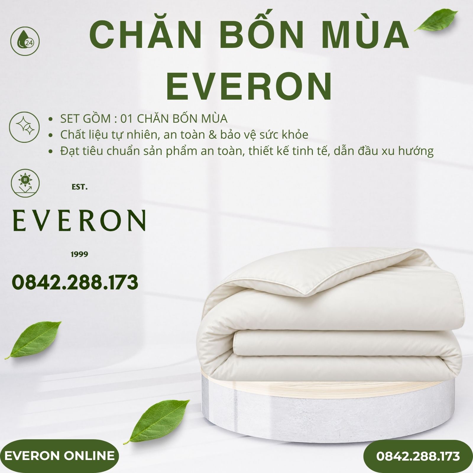 Chăn bốn mùa Everon BSL713 Cloud Lyocell Twill BST Basic Chăn bốn mùa Everon BSL713 Cloud Lyocell Twill BST Basic