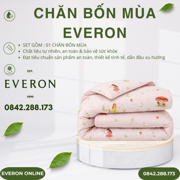 Chăn bốn mùa Everon CPC27201 Elf Cotton Sateen BST Cutie