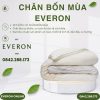Chăn bốn mùa Everon EPT25029 hồ sâu sắc Tencel BST Khu vườn tinh hoa