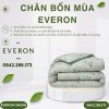 Chăn bốn mùa Everon EPTC26011 thu thiên thanh Tencel BST Đơm hoa