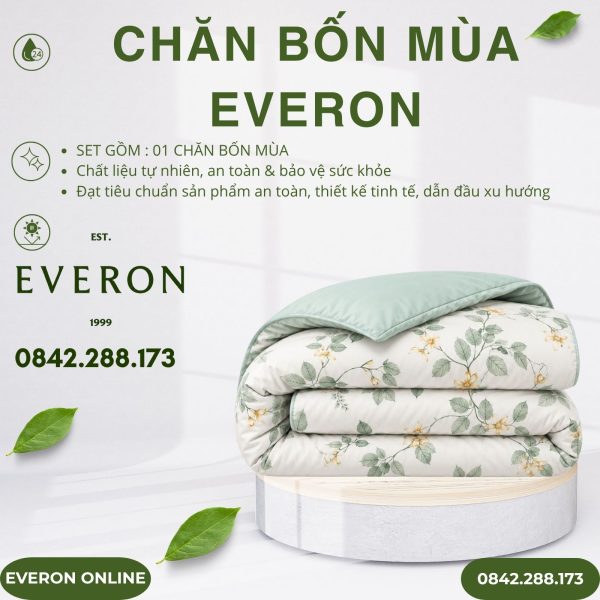 Chăn bốn mùa Everon EPTMC27022 Citrus Tencel Modal Cotton BST Những mảnh êm