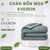 Chăn bốn mùa Everon ESB26005 mặt hồ xanh Bamboo BST Đơm hoa