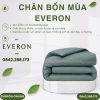 Chăn bốn mùa Everon ESB26010 gợn sóng biếc Bamboo BST Đơm hoa