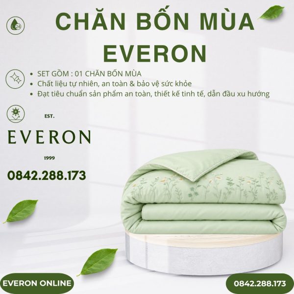 Chăn bốn mùa Everon ESTC27004 Valley Tencel Blend BST Những mảnh êm