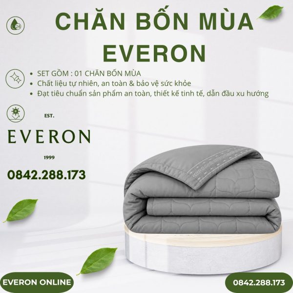 Chăn bốn mùa Everon ESTMC27012 Pinnate Tencel Modal Cotton BST Những mảnh êm
