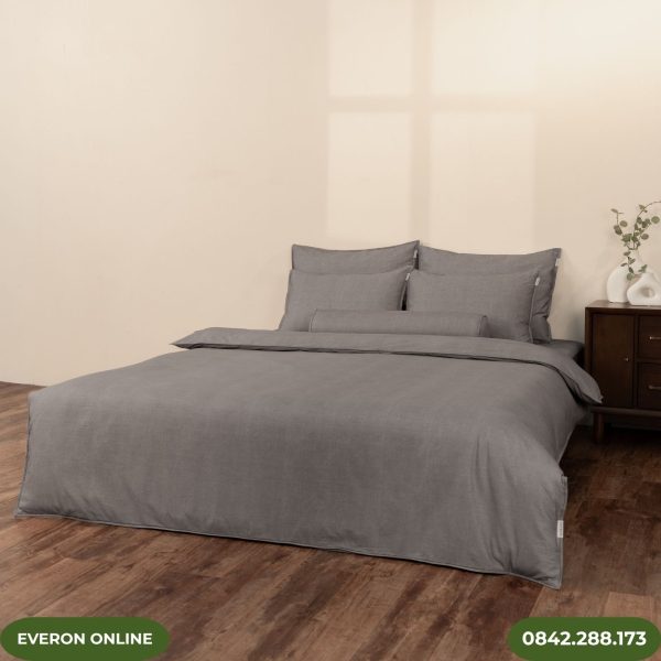 Chăn ga Cotton EVERON Melange BPC703 chính hãng