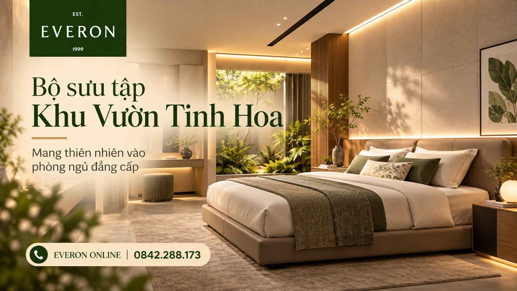 Chăn ga Everon Khu Vườn Tinh Hoa: Vẻ đẹp thiên nhiên