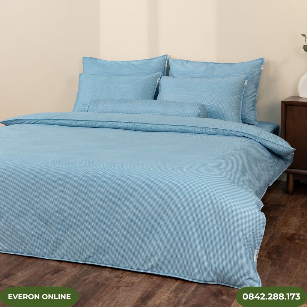 Chăn ga gối Everon BPC702 Gingham Cotton