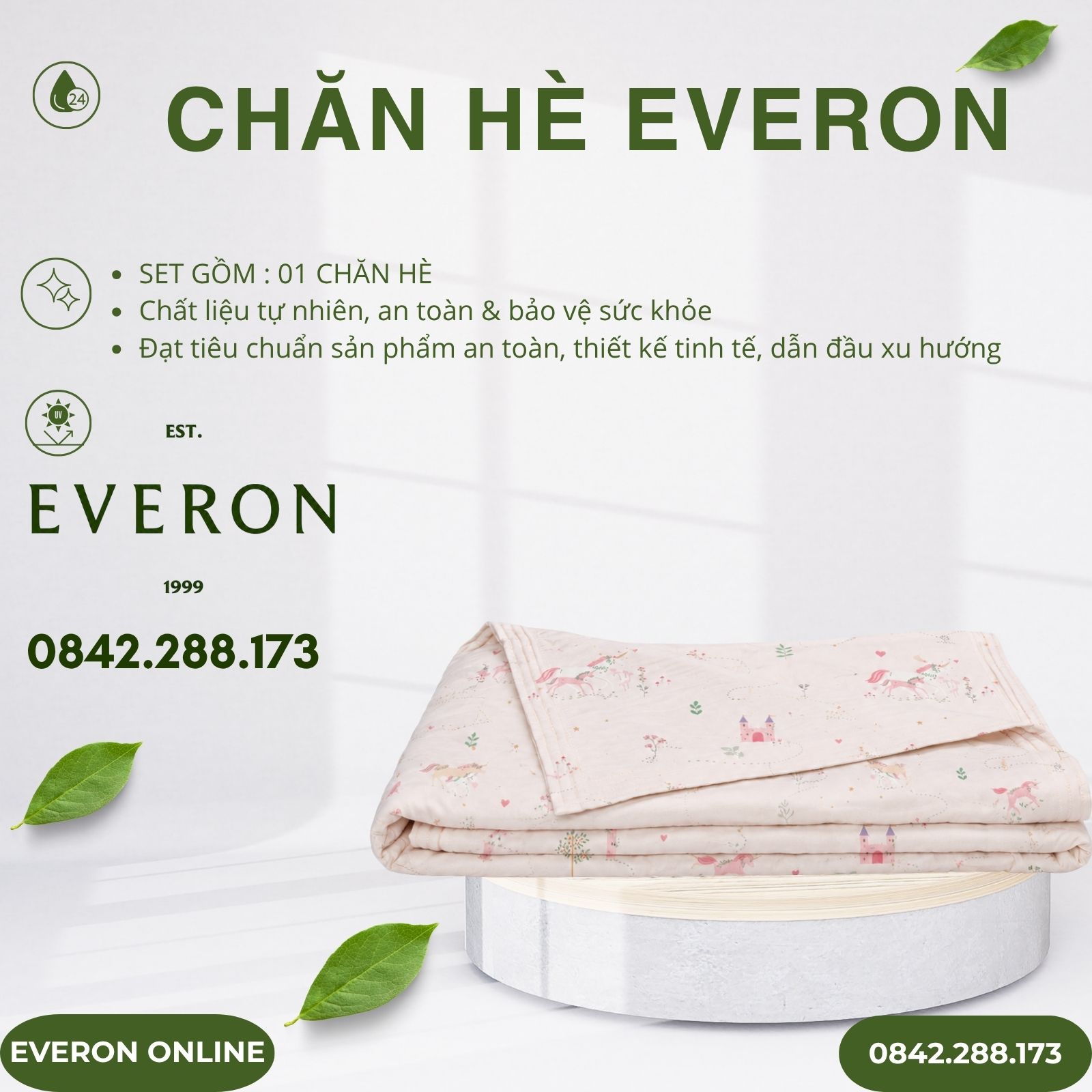 Chăn hè Everon CPC26203 Xứ Sở Thần Tiên Cotton Sateen BST Cutie Chăn hè Everon CPC26203 Xứ Sở Thần Tiên Cotton Sateen BST Cutie