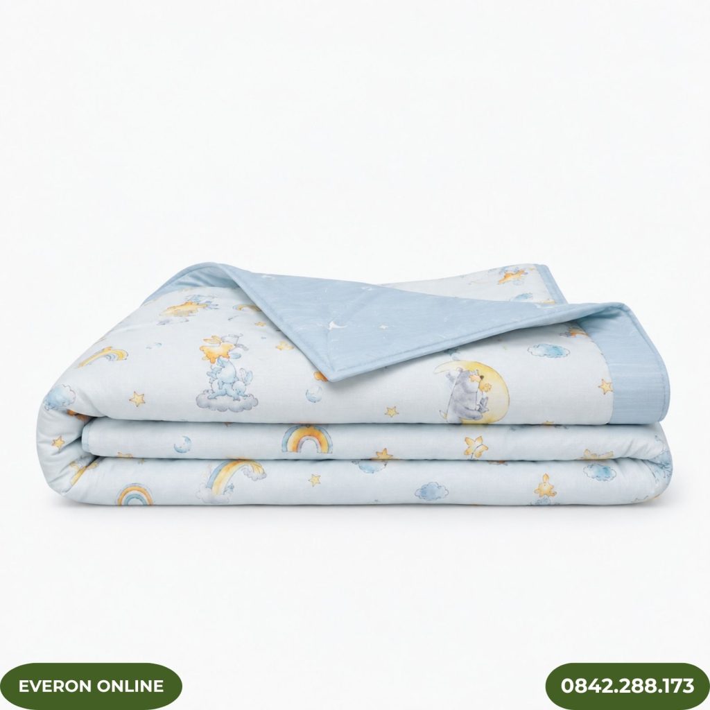 Chăn hè Everon CPT26201 vườn thú trên mây BST Cutie