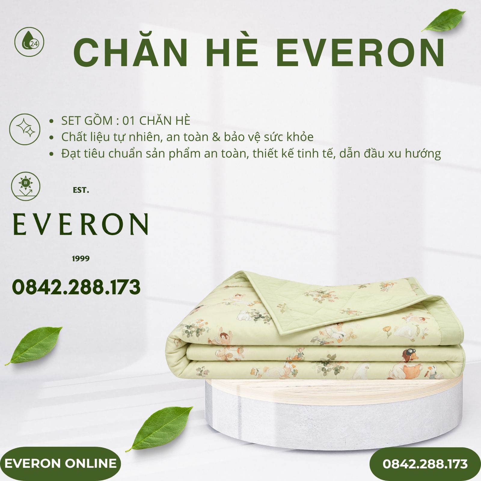 Chăn hè Everon CPT26202 Khu Rừng Cổ Tích Tencel BST Cutie Chăn hè Everon CPT26202 Khu Rừng Cổ Tích Tencel BST Cutie