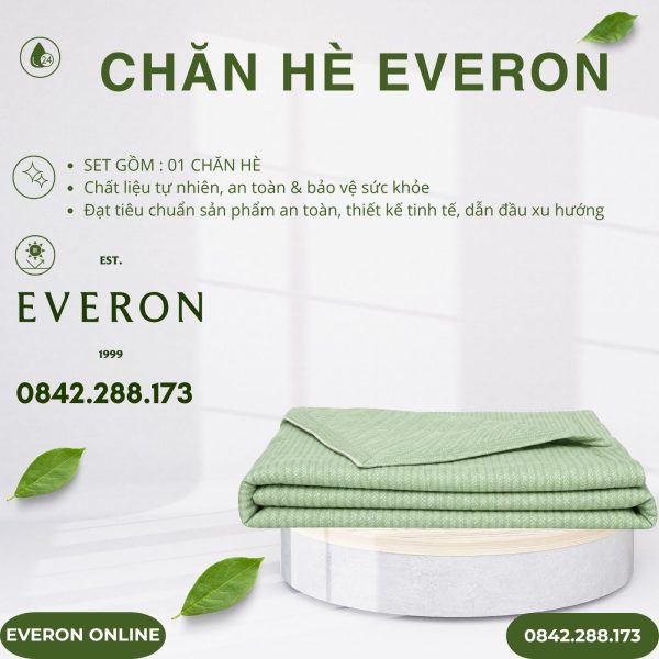 Chăn hè Everon EPBC25025 cánh rừng hy vọng Bamboo BST Khu vườn tinh hoa