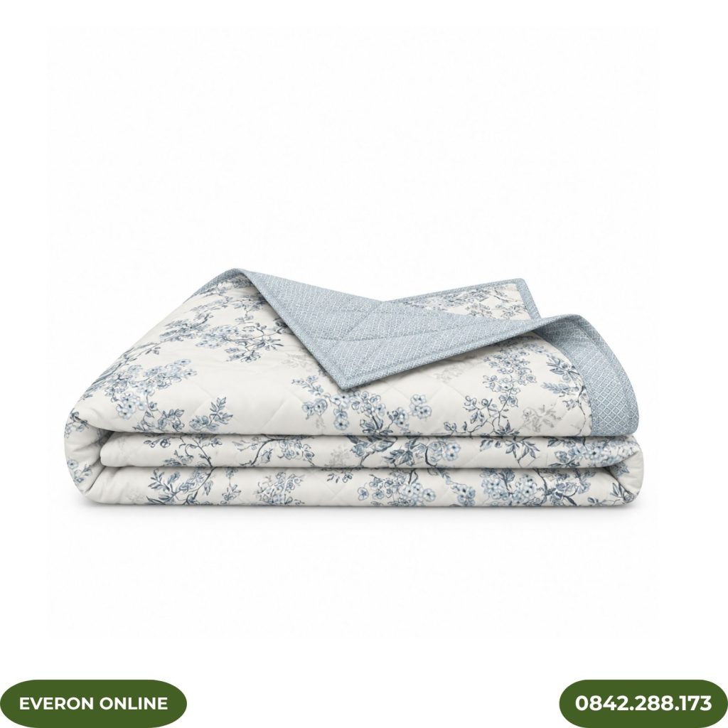 Chăn hè Everon EPC26012 vườn cổ điển BST Đơm hoa
