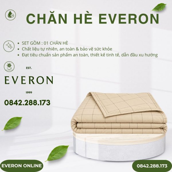 Chăn hè Everon EPC27032 Saville Cotton BST Những mảnh êm