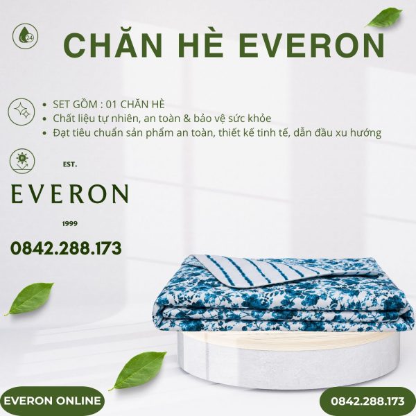 Chăn hè Everon EPM25021 thung lũng thấu hiểu Modal Cotton BST Khu vườn tinh hoa