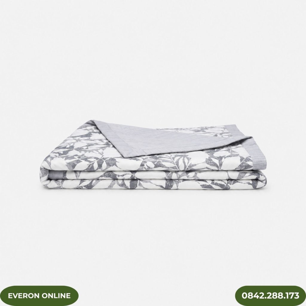 Chăn hè Everon EPM25026 chùm lá tinh tế BST Khu vườn tinh hoa