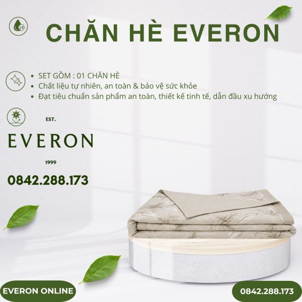 Chăn hè Everon EPM25028 đích đến hạnh phúc Modal Cotton