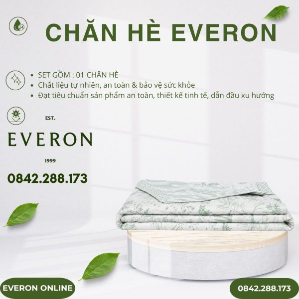 Chăn hè Everon EPM25032 hương cây cỏ Modal Cotton BST Ever-on