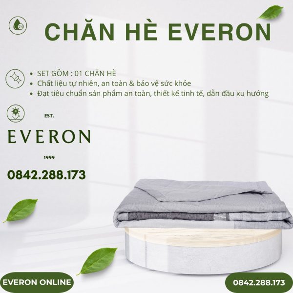 Chăn hè Everon EPM25039 Kẻ Giao Thoa Modal Cotton BST Ever-on