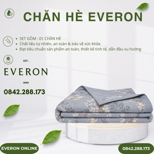 Chăn hè Everon EPTC26017 chạng vạng Tencel Blend BST Đơm hoa