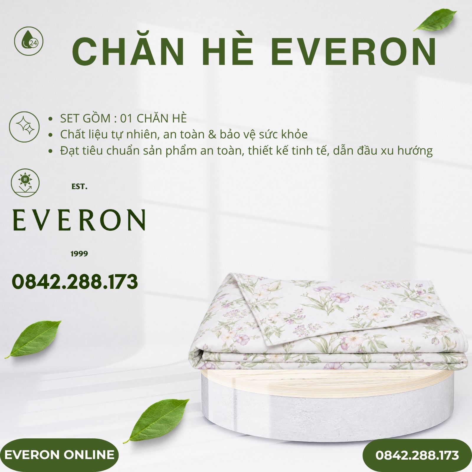Chăn hè Everon EPTMC27028 Cottage Tencel Modal Cotton BST Những mảnh êm Chăn hè Everon EPTMC27028 Cottage Tencel Modal Cotton BST Những mảnh êm