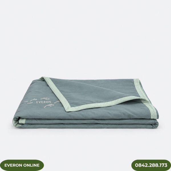 Chăn hè Everon ESB26005 mặt hồ xanh Bamboo BST Đơm hoa