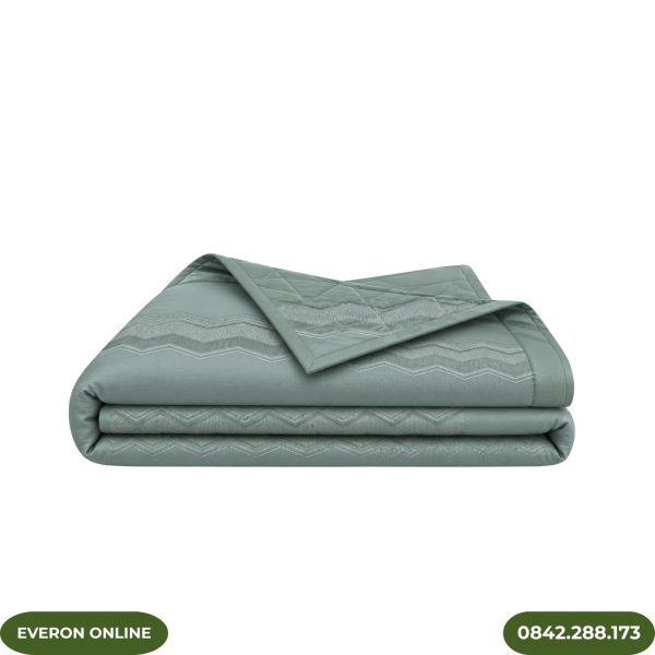 Chăn hè Everon ESB26010 Gợn sóng biếc BST Đơm Hoa
