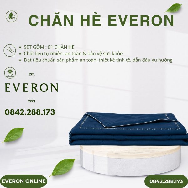 Chăn hè Everon ESM25023 nét khiêm tốn Modal Cotton BST Khu vườn tinh hoa