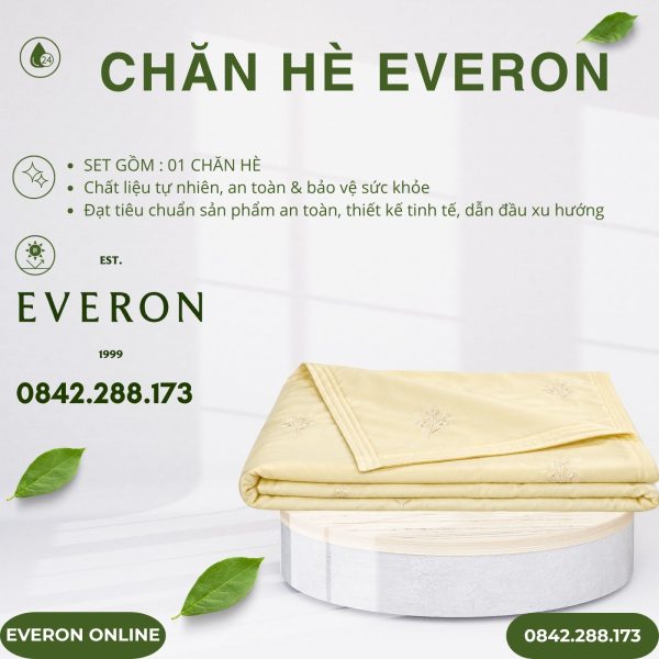 Chăn hè Everon ESM26002 vườn nắng Modal BST Đơm hoa