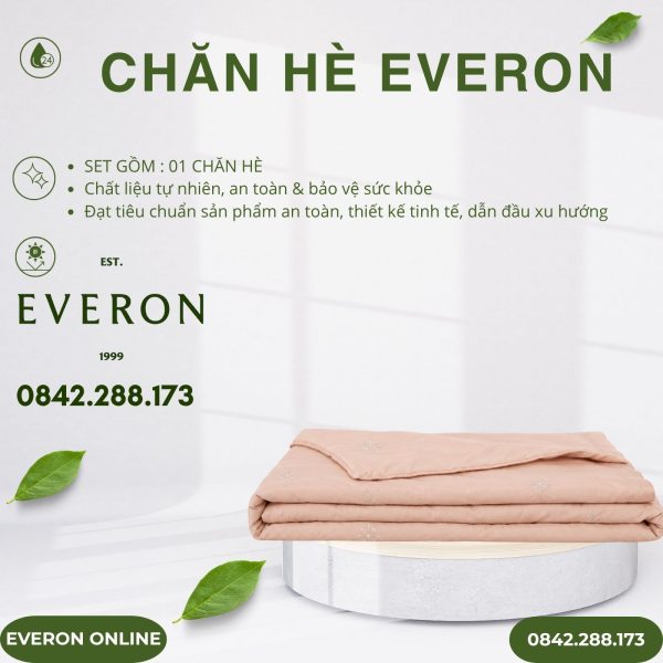 Chăn hè Everon EST25022 Khóm hoa rung động Tencel BST Khu vườn tinh hoa