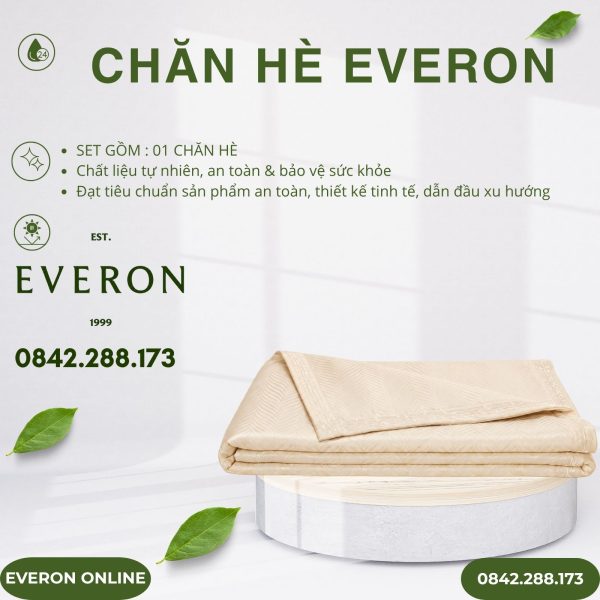 Chăn hè Everon ESTJ26008 Herringbone Tencel Jacquard BST Đơm Hoa