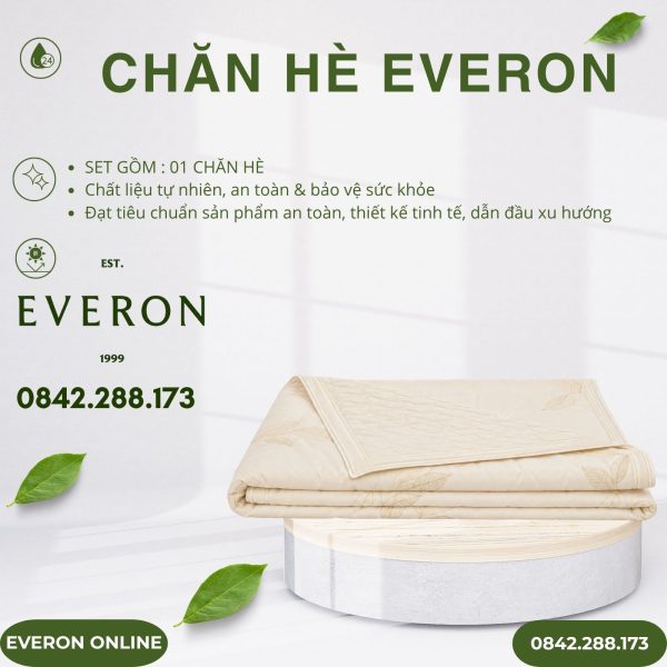 Chăn hè Everon ESTMC27011 Foliage Modal Cotton BST Những mảnh êm