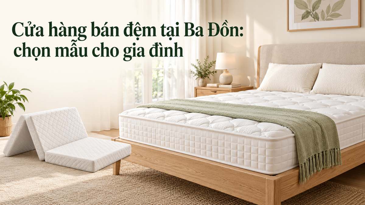Cửa hàng bán nệm tại Ba Đồn Giá luôn tốt