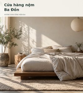 Cửa hàng nệm Ba Đồn Chọn nệm phù hợp với không gian sống