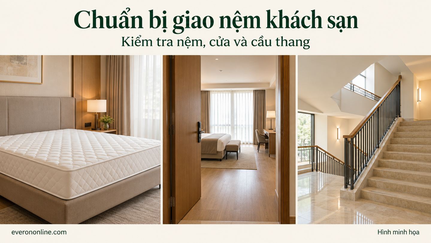 Cung cấp nệm khách sạn ở Phú Định, Bố Trạch Chuẩn bị gì