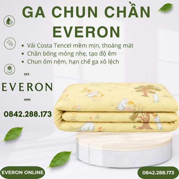 Ga Chun Chần Everon CPC27203 Rabbit & Bear Cotton Sateen