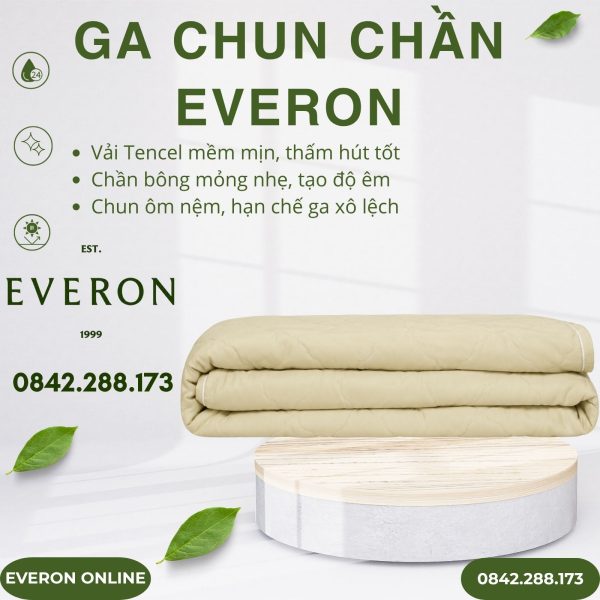 Ga Chun Chần Everon EST25040 Cánh Hoa Vàng Tencel